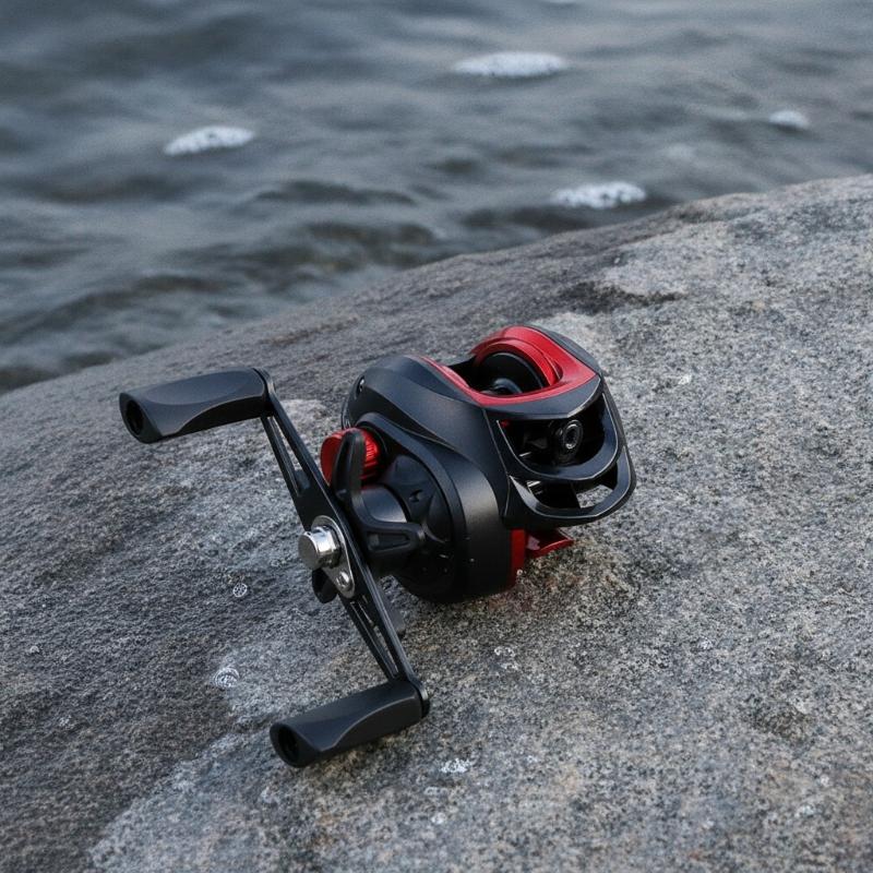 Spincast Reel - Moulinet de pêche baitcast BR200, anti-corrosion,